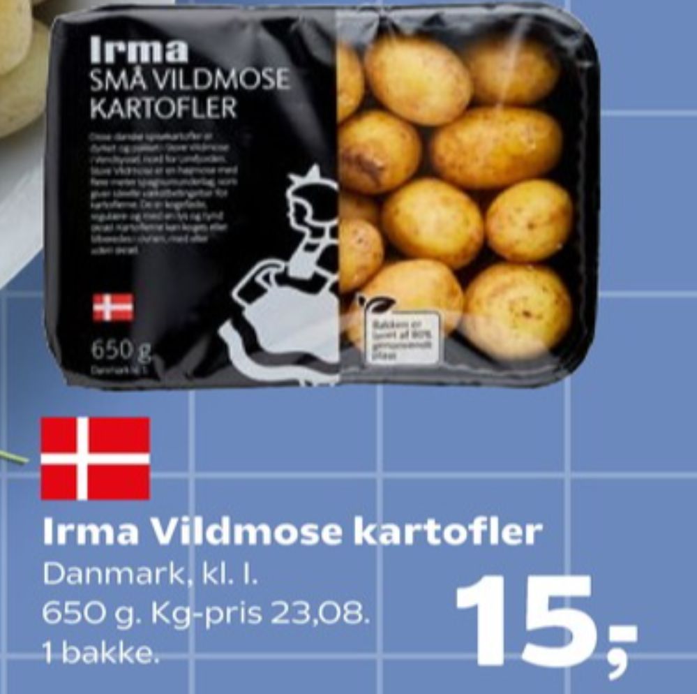 Irmas, Kartofler