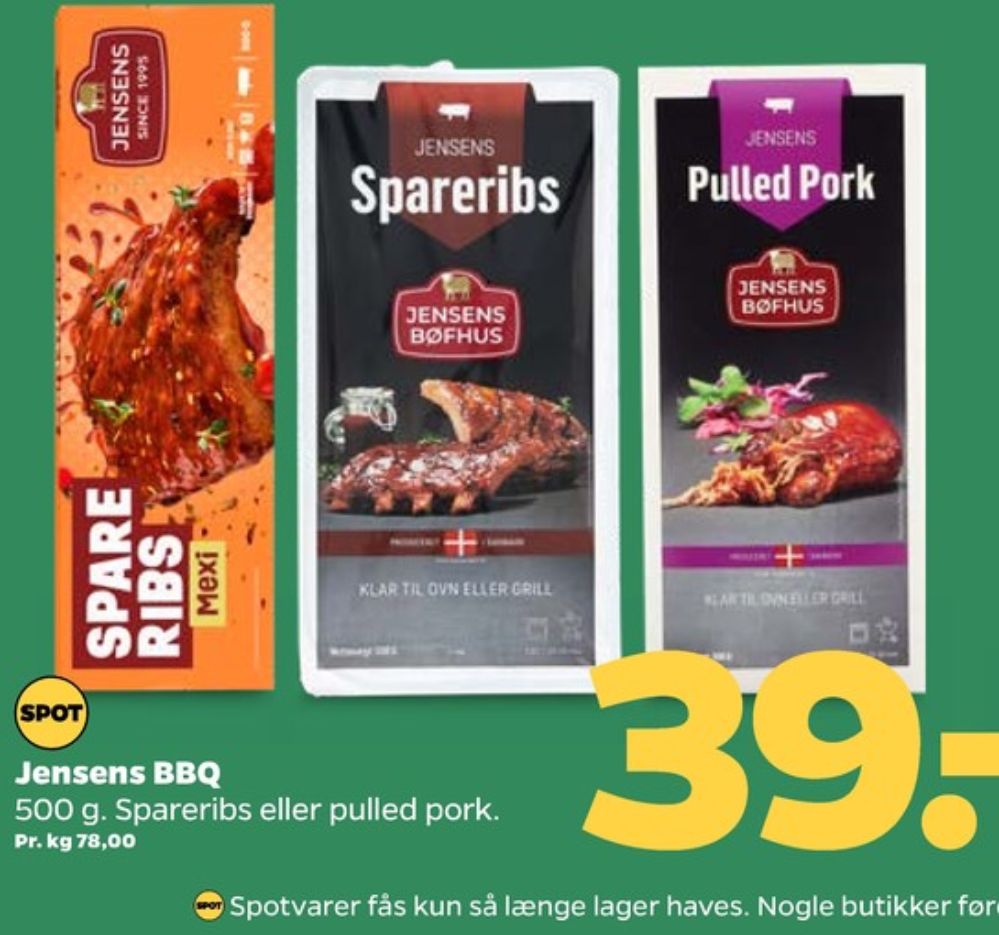 Jensens, Spareribs