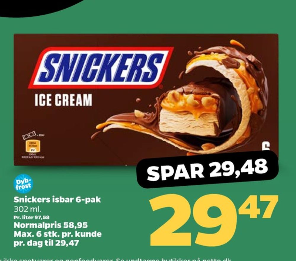 Snickers, Issnacks