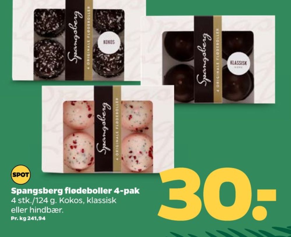 Spangsberg, Flødeboller Kokos