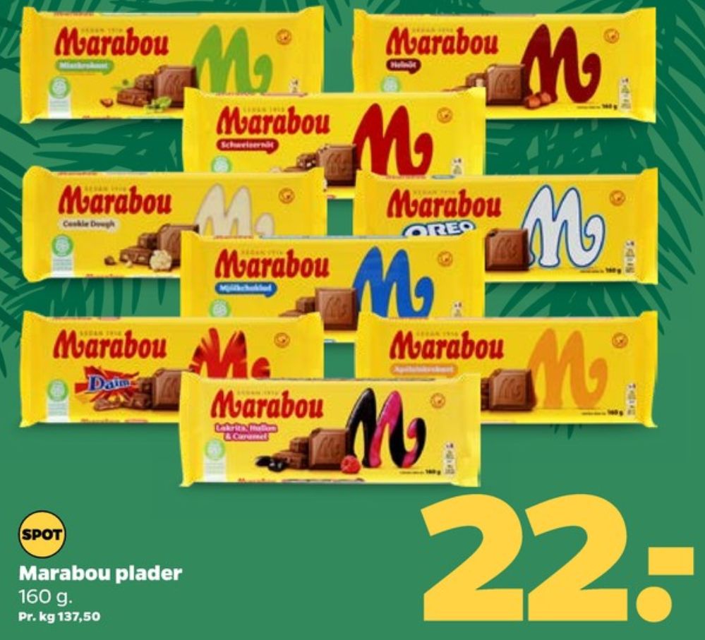 Marabou, Chokoladeplade Appelsin Krokant