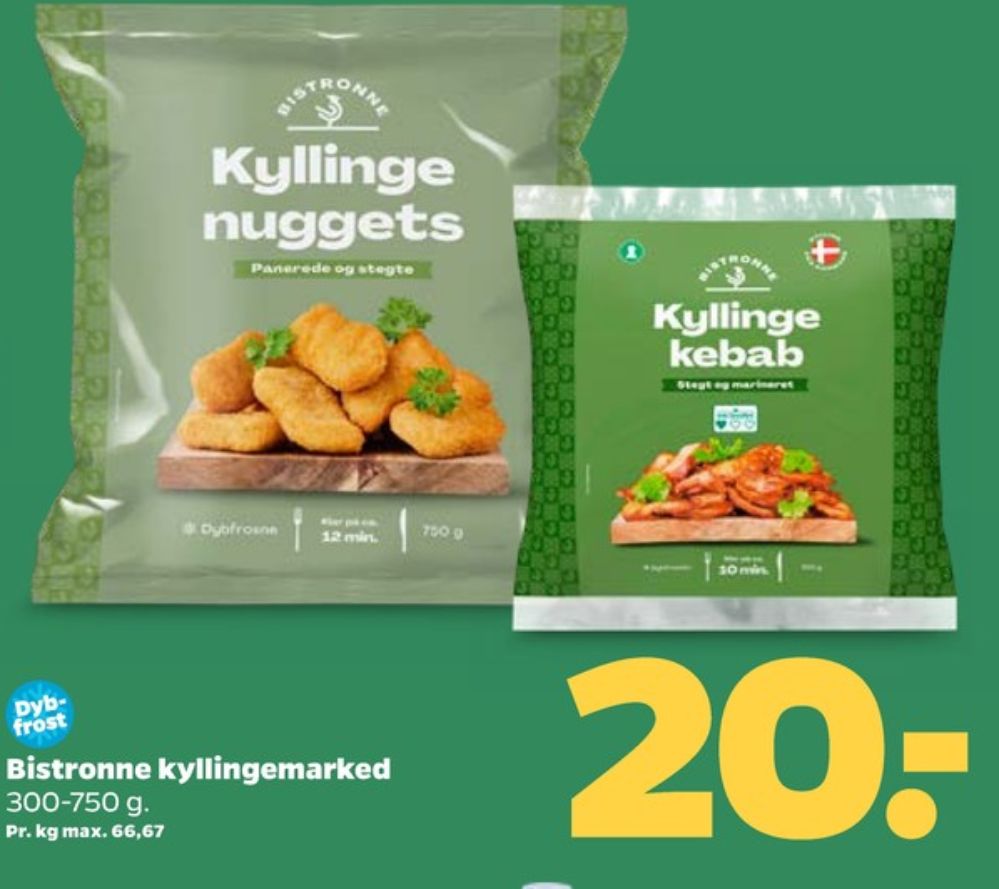 Bistronne, Kyllingenuggets