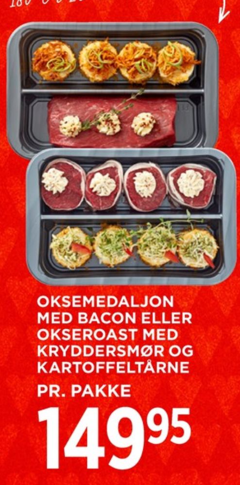 Meny Nem Meny, Oksemedaljon med Bacon og Kartoffeltårne