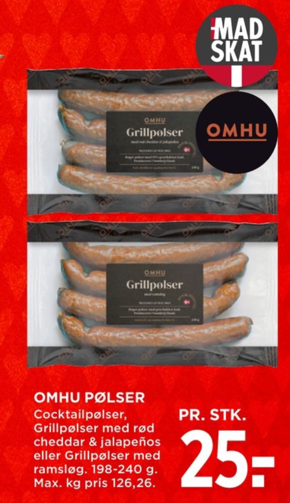 OMHU, Grillpølser med Ramsløg