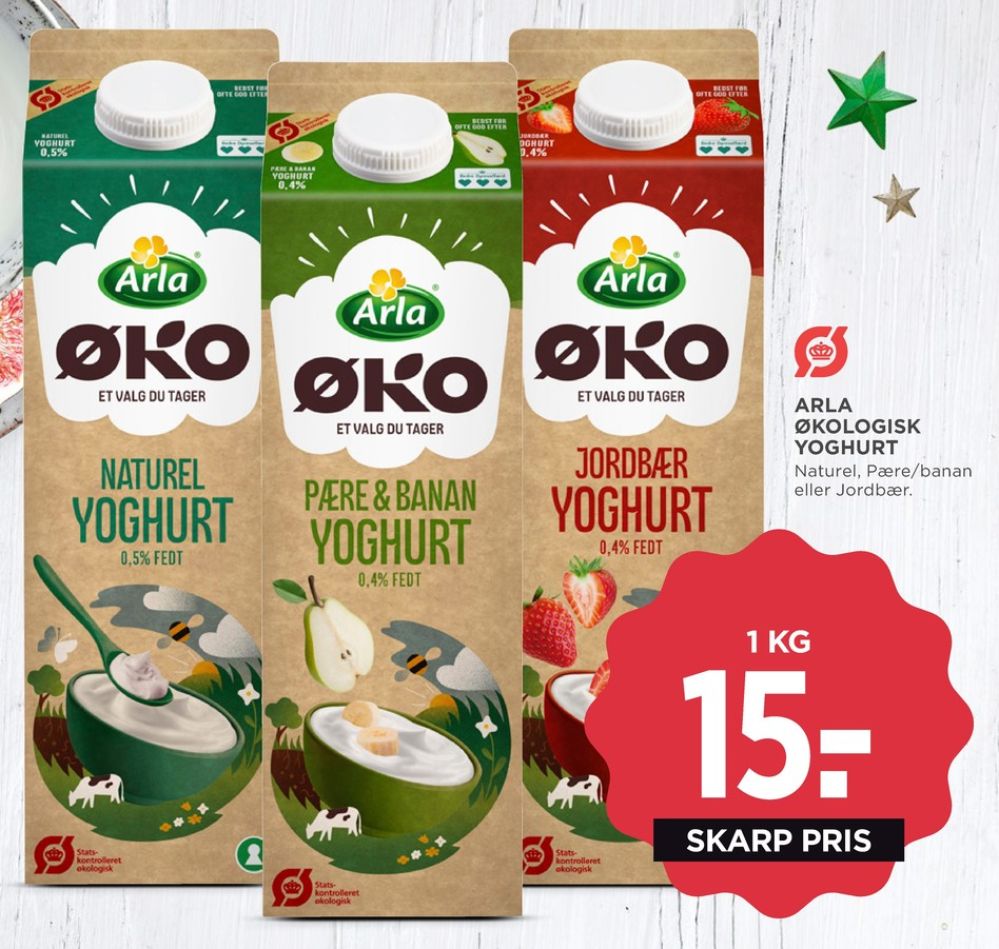 Arla, Jordbær Yoghurt 