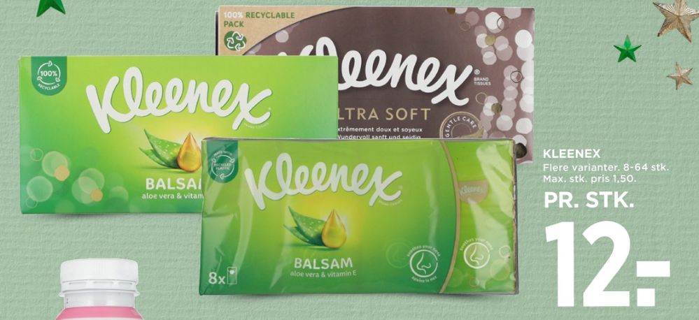 Kleenex, Lommetørklæder