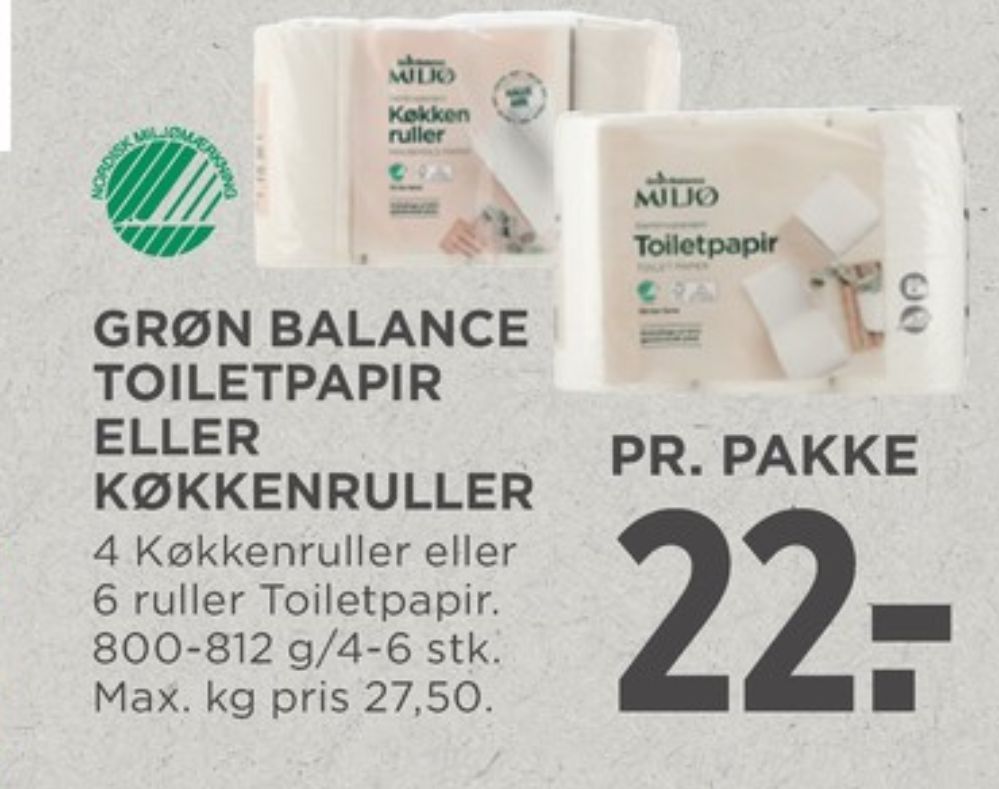 Grøn Balance, Toiletpapir