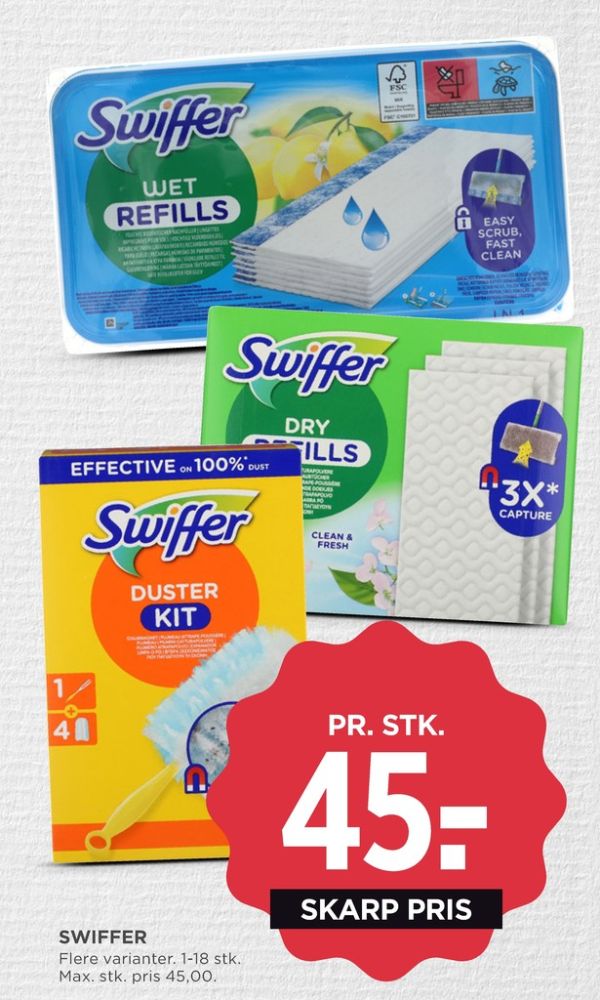 Swiffer, Klude