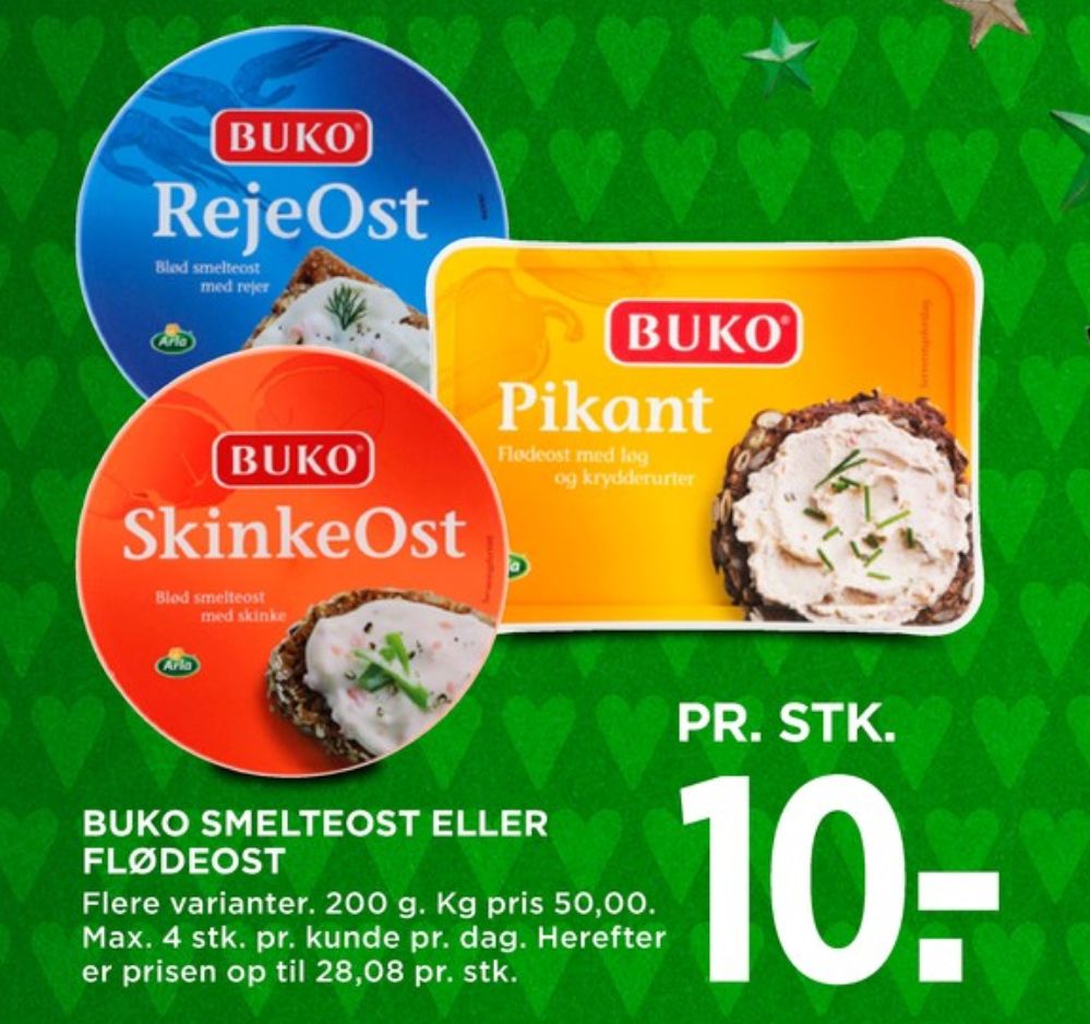 Buko Smelte, Smøreost Rejeost