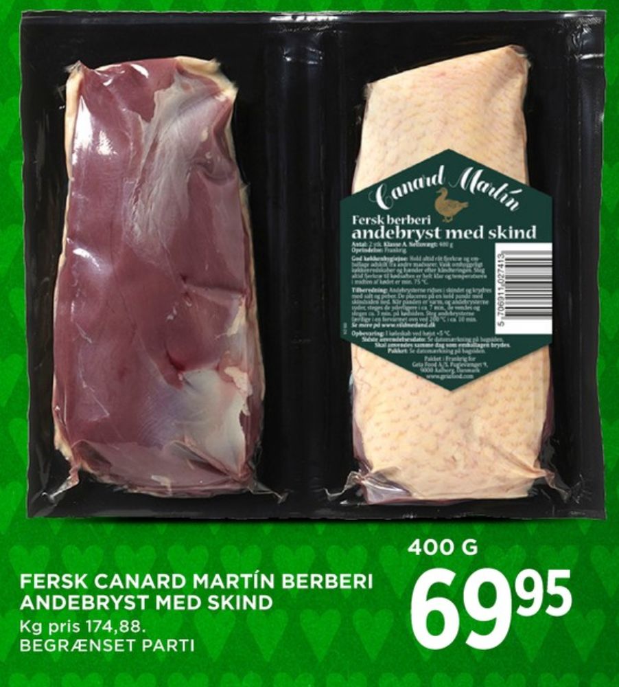 Canard Martin, Andebryst