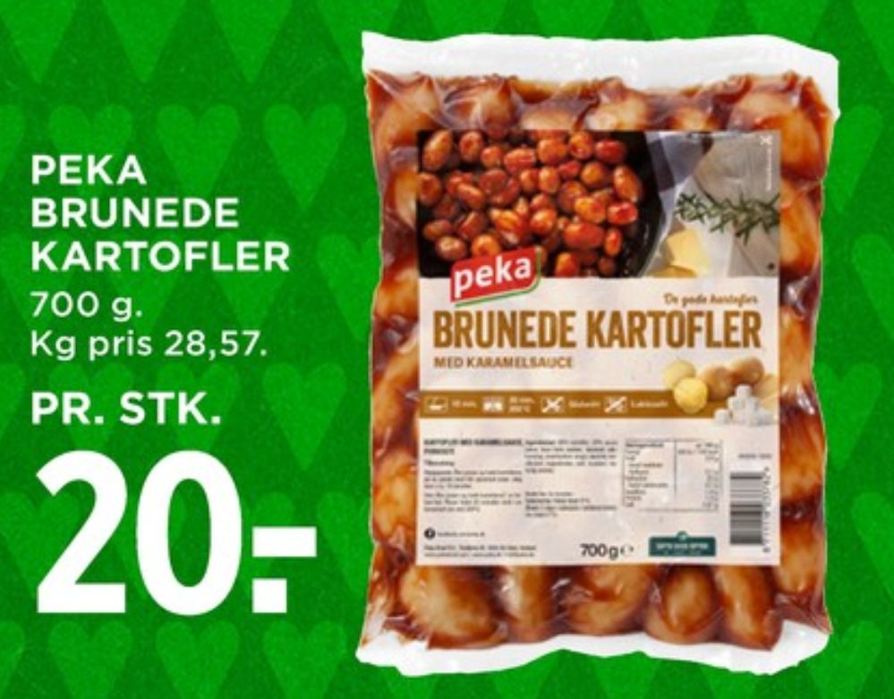 Peka, Brunede Kartofler
