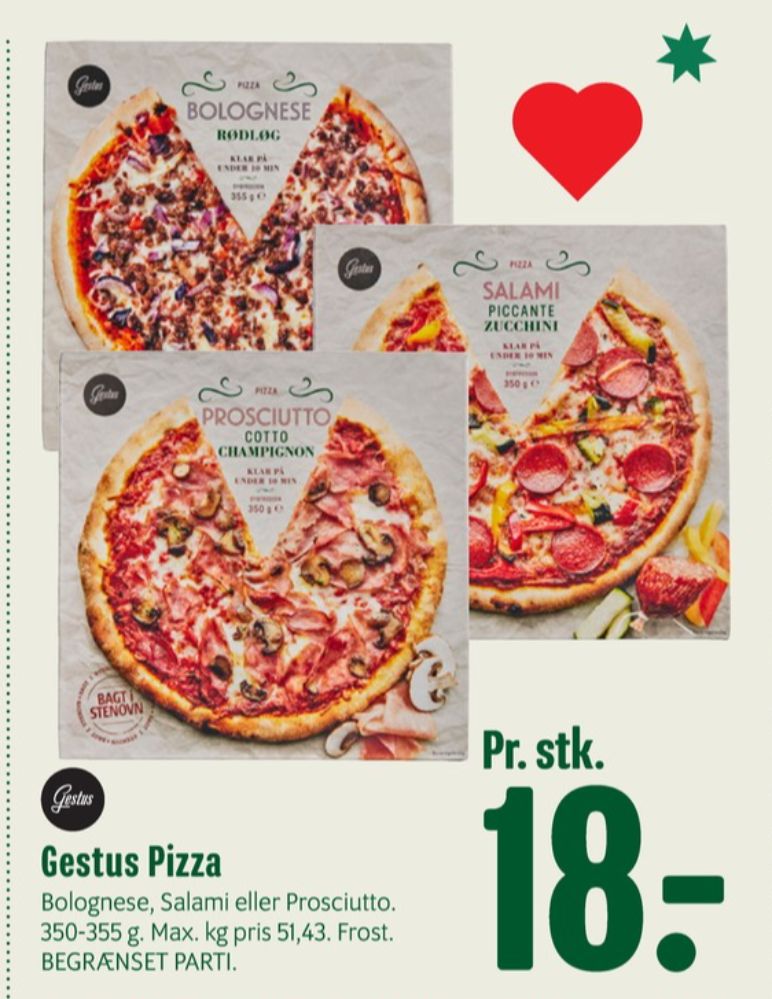 Gestus, Bolognese Rødløg Pizza