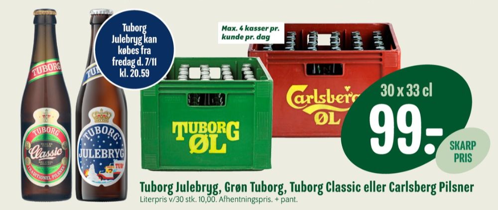 Tuborg Grøn, Øl