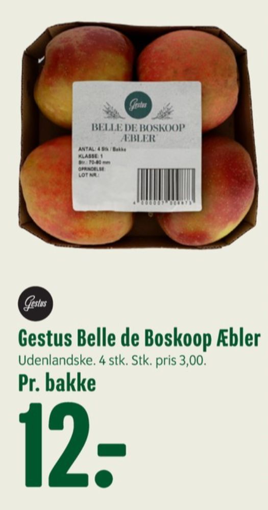 Gestus, Æbler