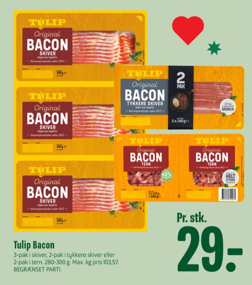 Tulip, Bacontern