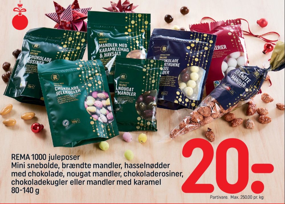 Rema 1000, Chokoladerosiner