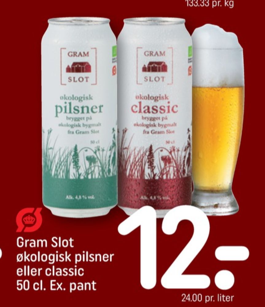 Gram Slot Pilsner, Øl