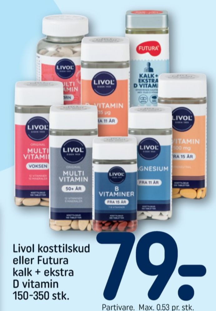 Livol Multi, Vitaminer