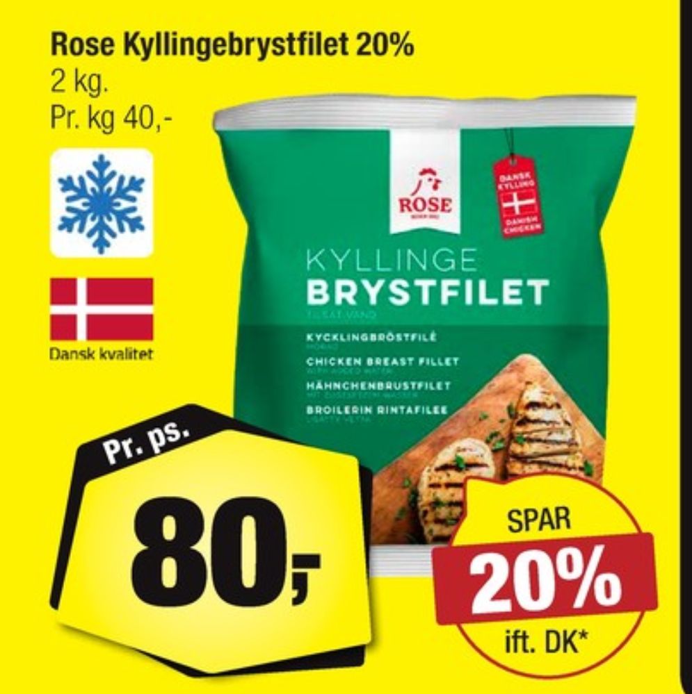 Rose, Kyllingebrystfilet