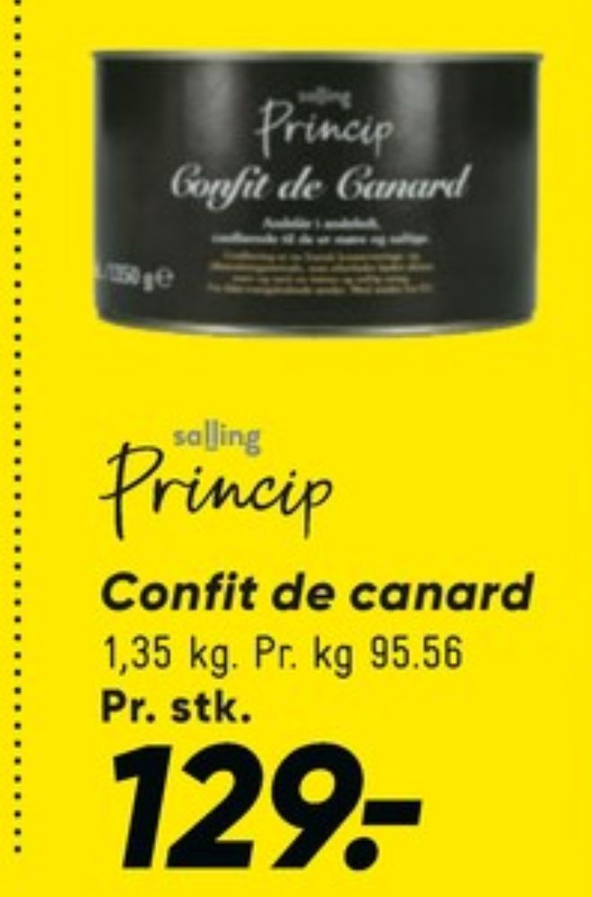 Salling Princip, Confiterede Andelår