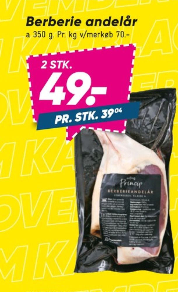 Salling Princip, Andelår