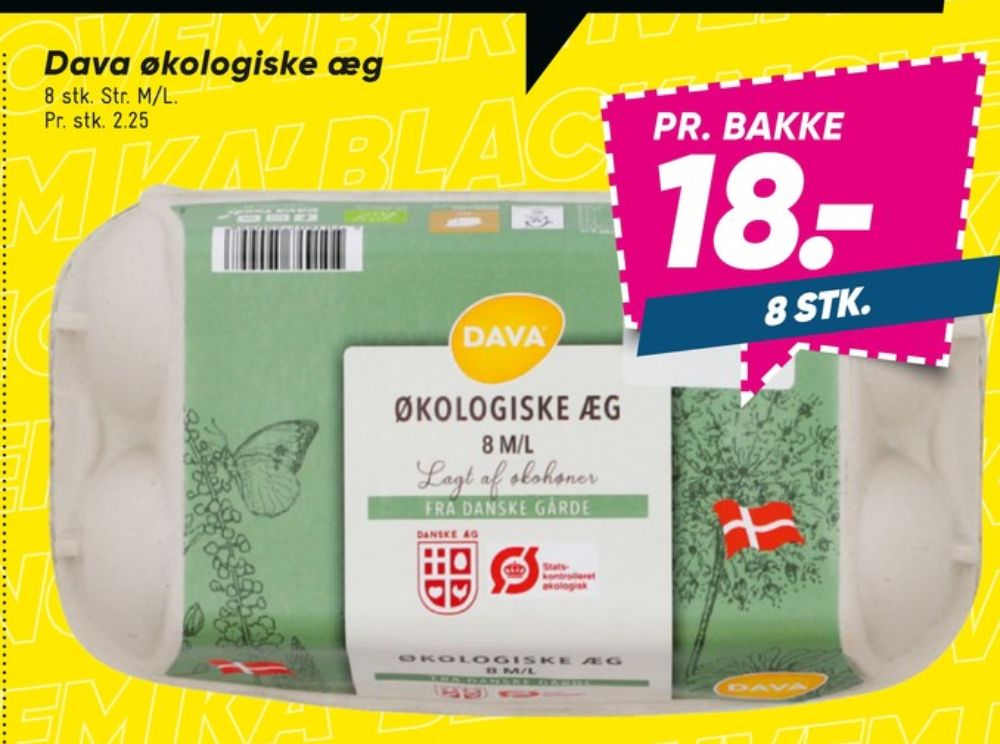 DAVA Foods, Økologiske æg M/L