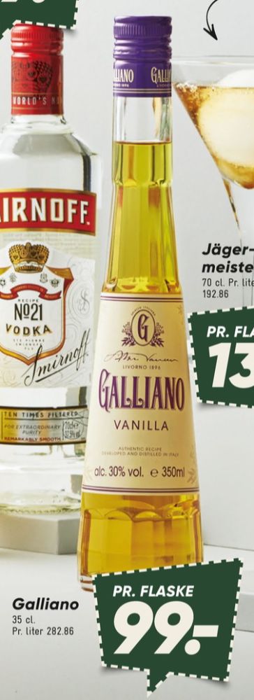 Galliano Vanilla, Likør
