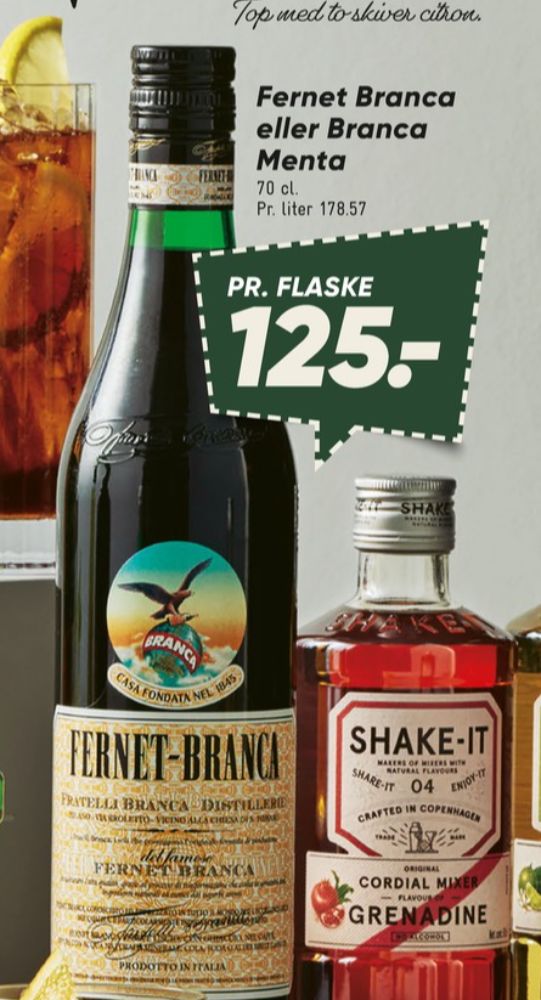 Fernet Branca Brancamenta, Bitter