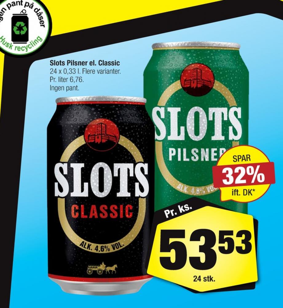 Slots Classic, Øl 24 pk.