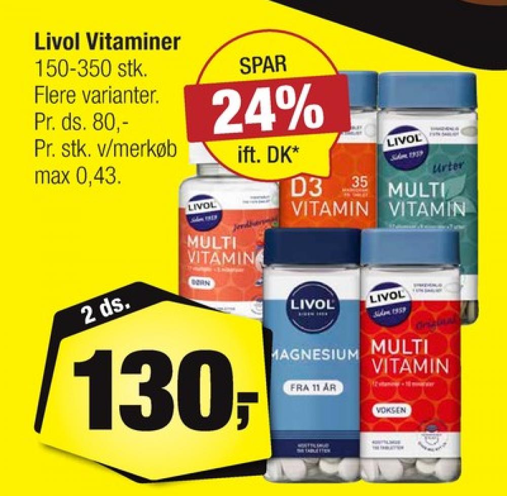 Livol Multi, Vitaminer