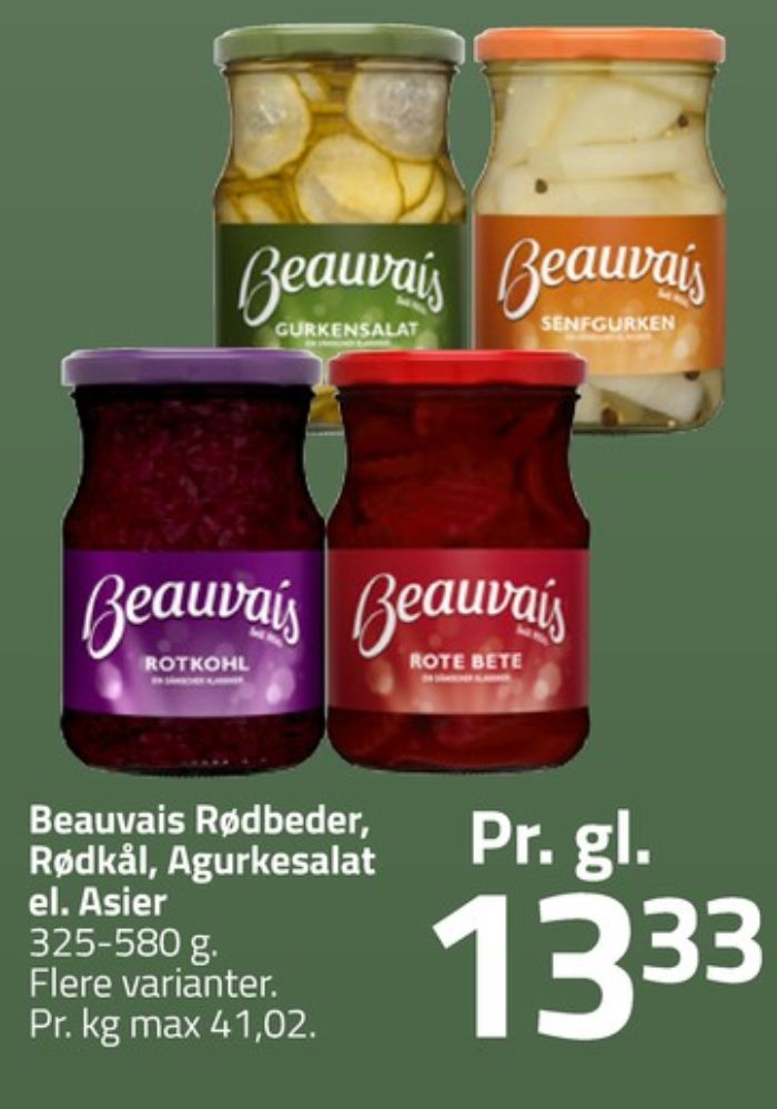 Beauvais, Rødkål-syltet