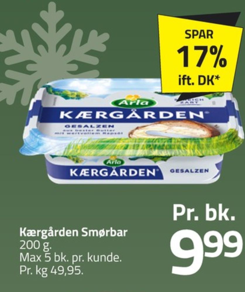 Kærgården, Smørbar