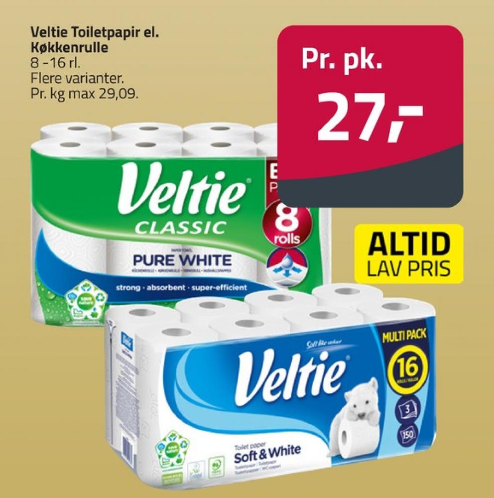 Veltie, Toiletpapir