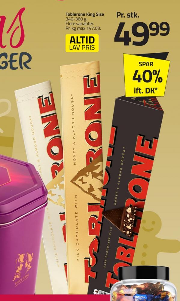 Toblerone, Chokolade White