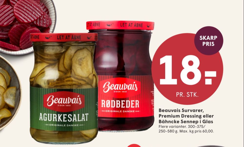 Beauvais, Rødbeder-syltet