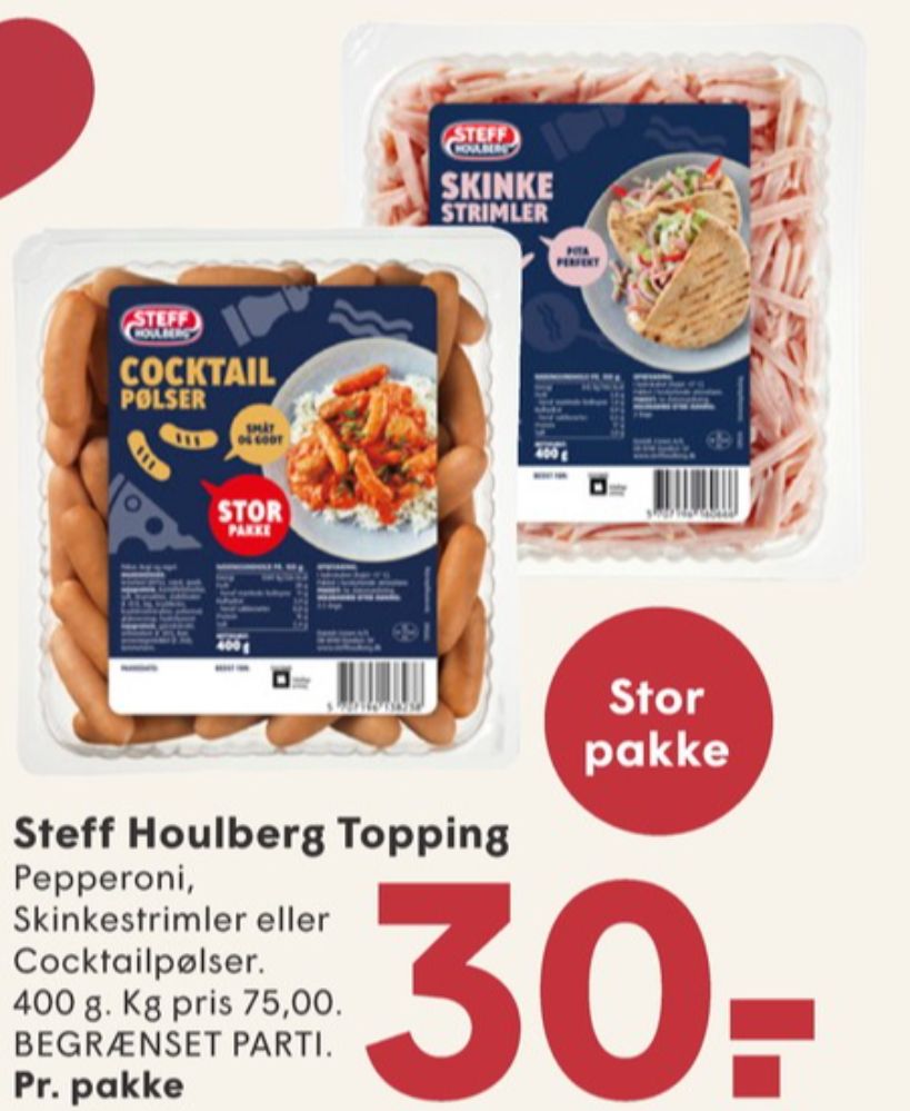 Steff Houlberg, Cocktailpølser