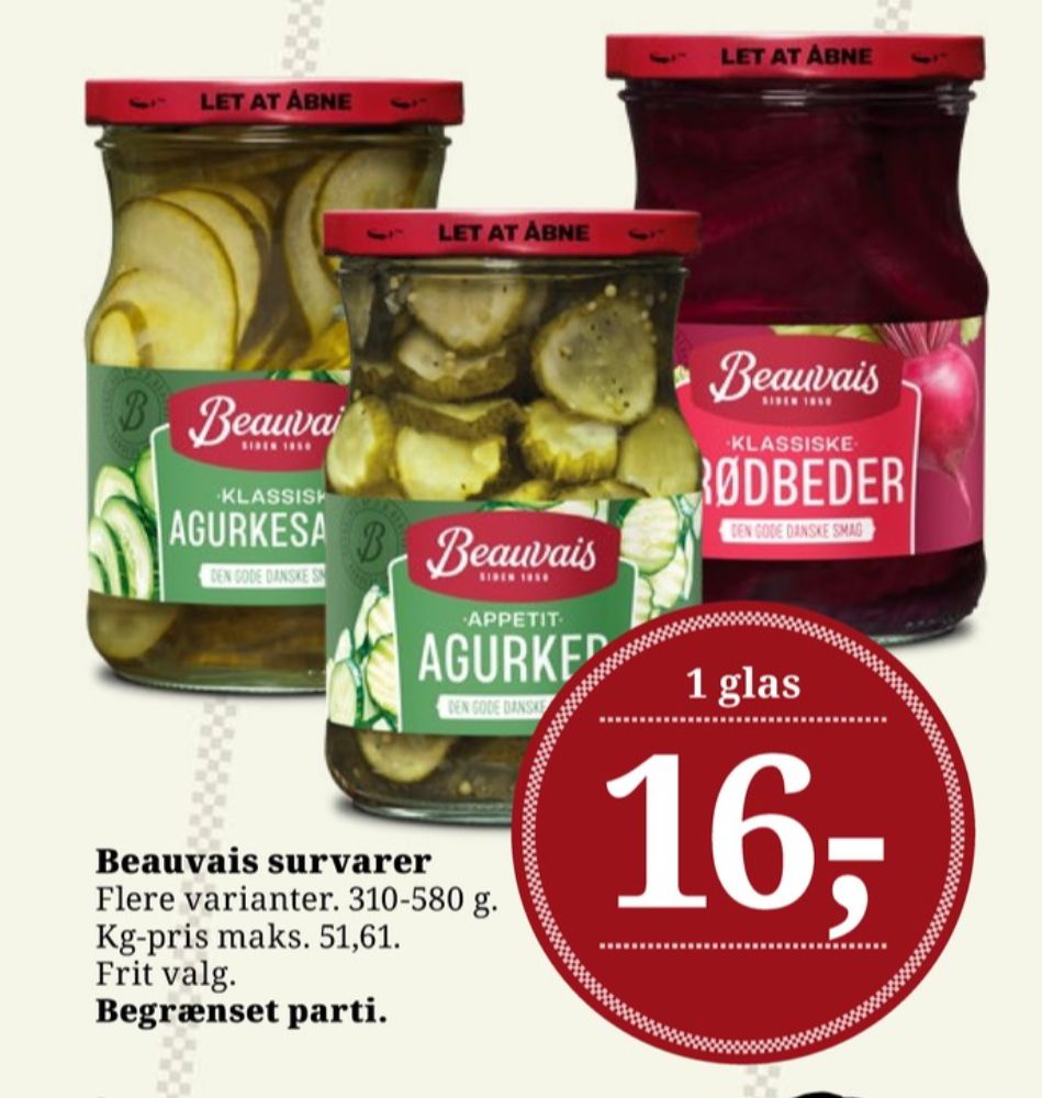 Beauvais, Appetitagurker