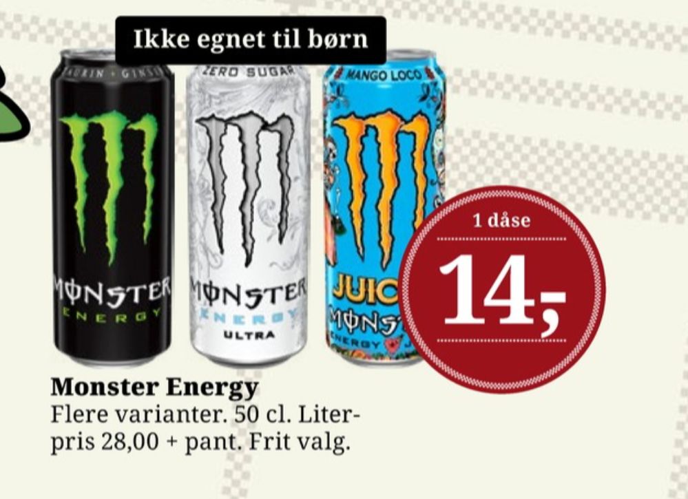 Monster Energy, Energidrik