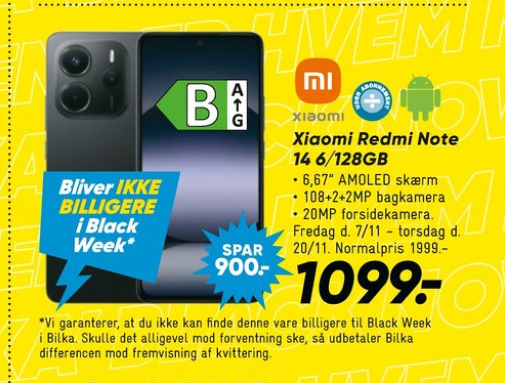 Xiaomi Redmi Note 14, Mobiltelefon