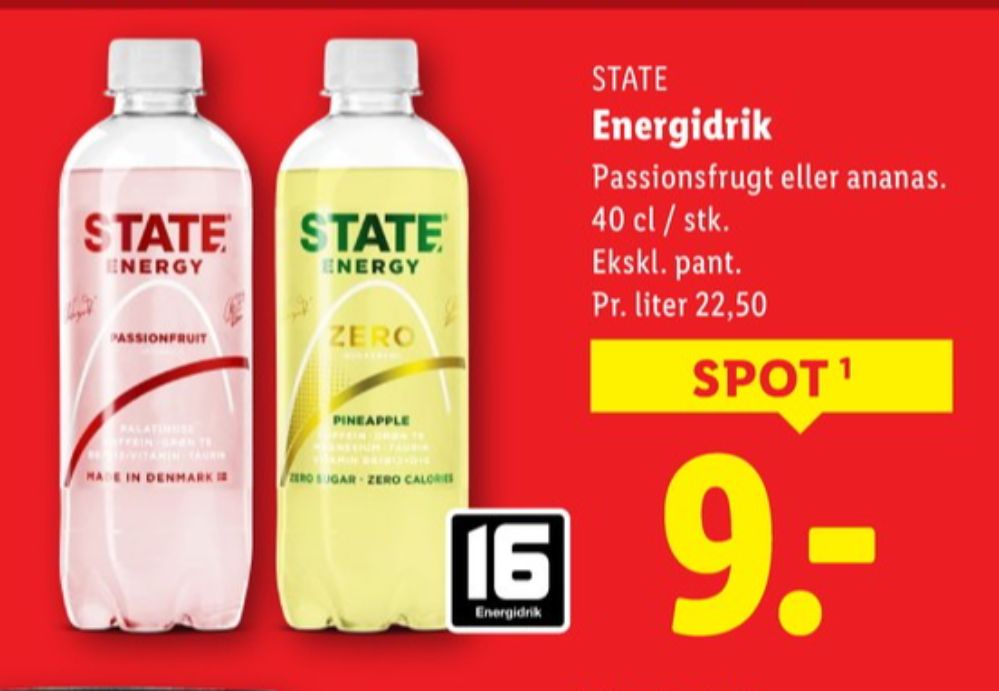 STATE Passionfruit, Energidrik