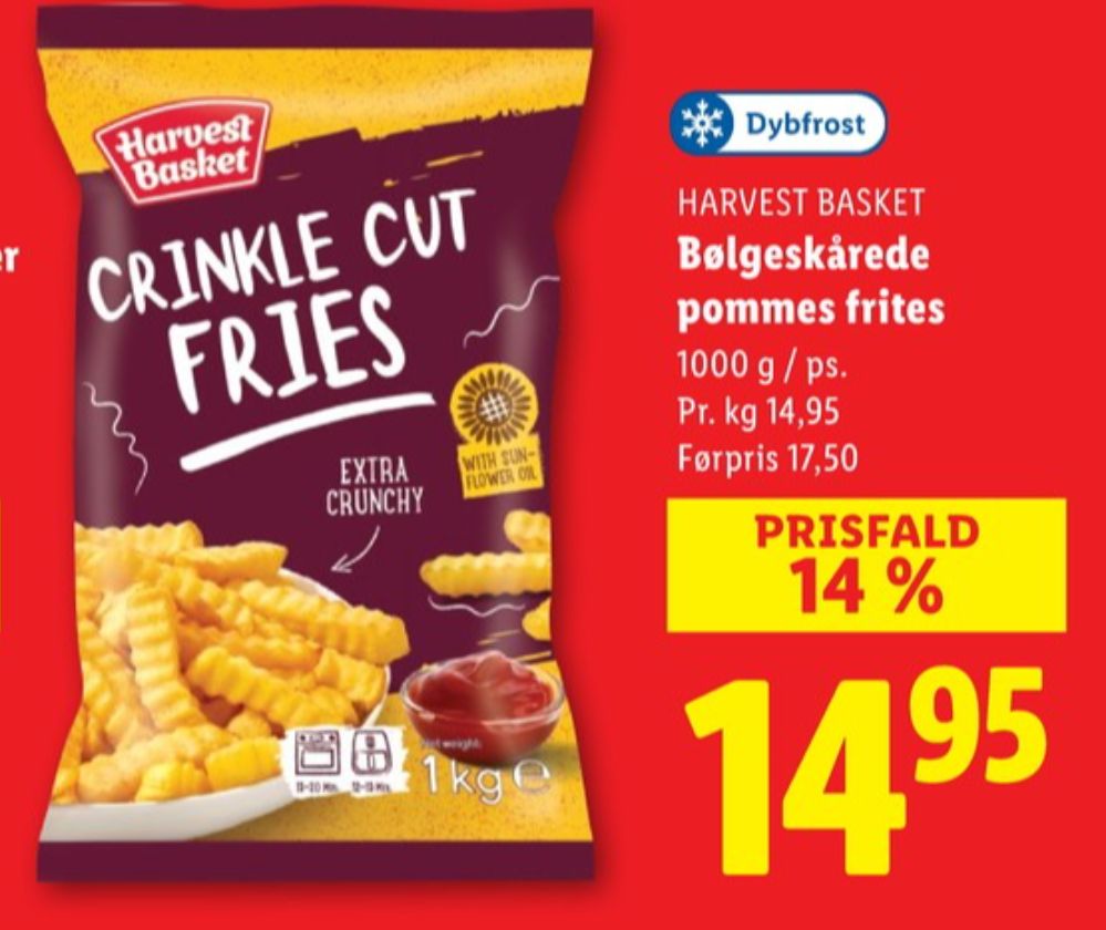 Harvest Basket, Crinkle Cut Fries