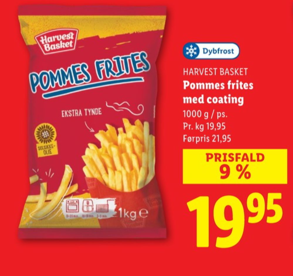 Harvest Basket, Pommes Frites Ekstra tynde