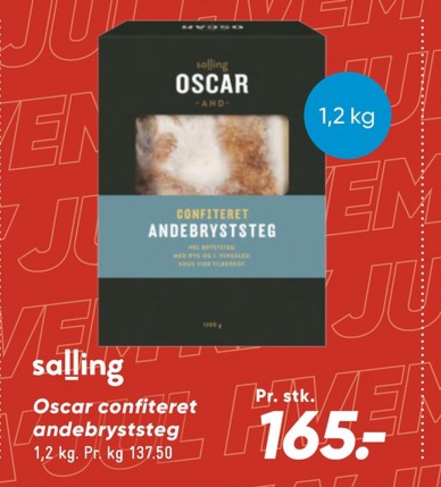 Salling Oscar, Confiteret Andebryst