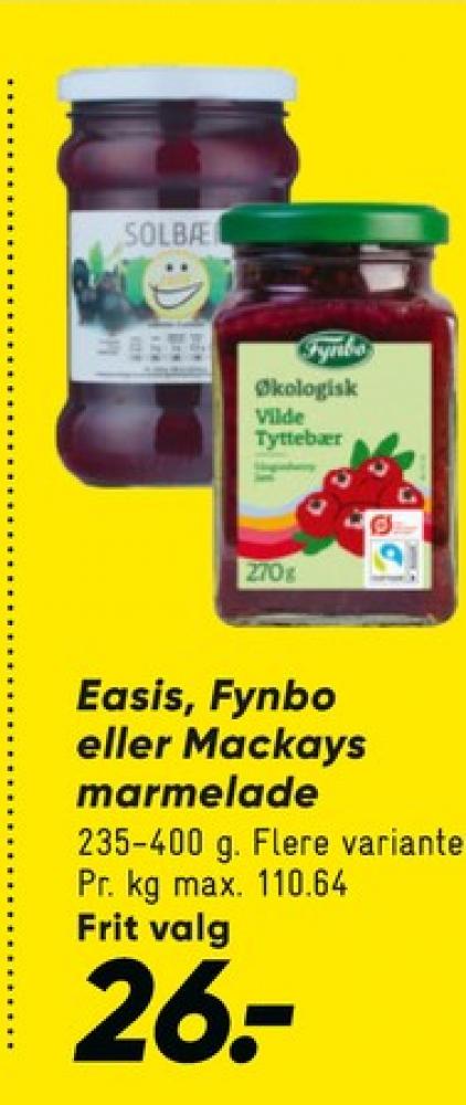 Easis, Solbærmarmelade