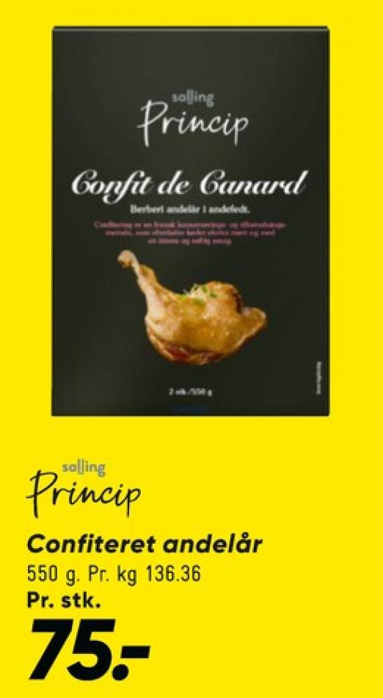 Salling Princip, Confiterede Andelår