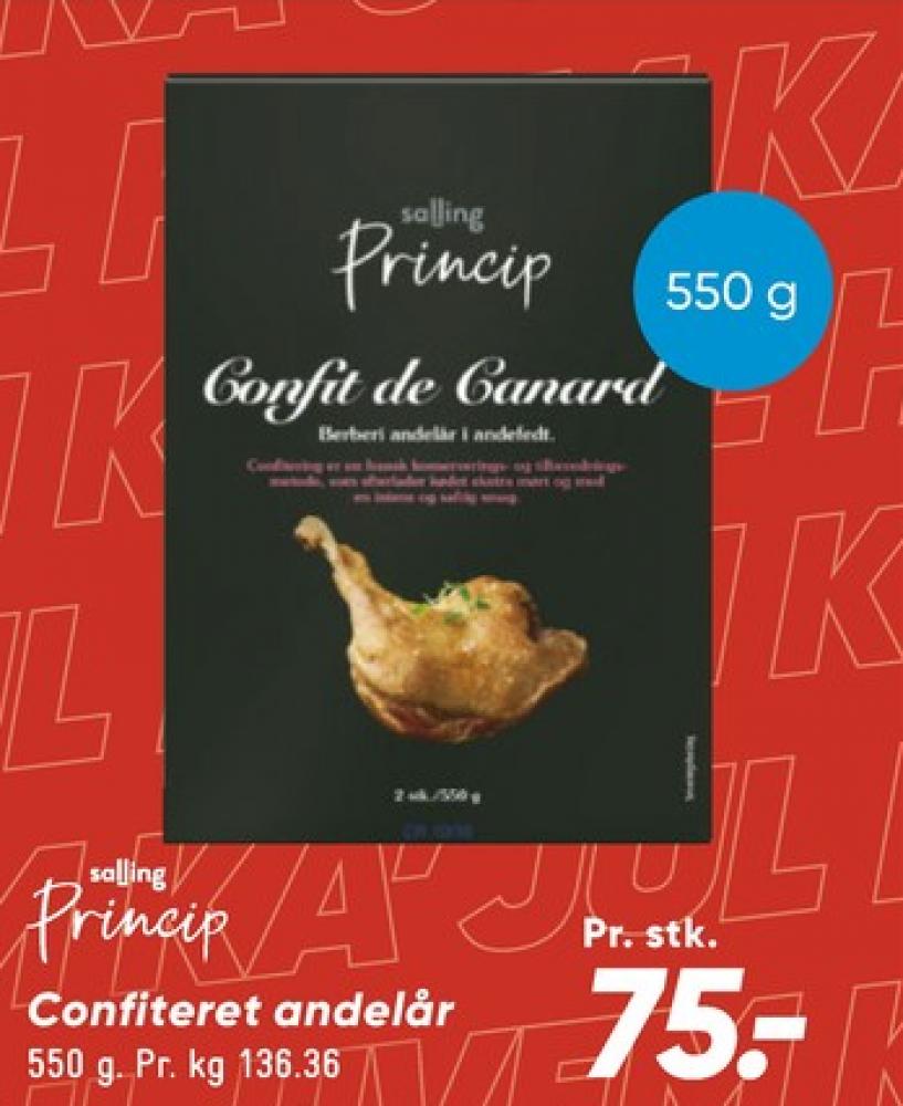 Salling Princip, Confiterede Andelår