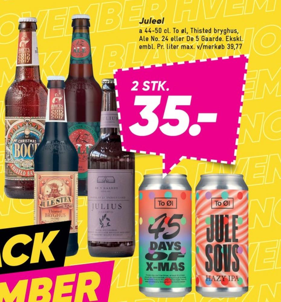 De 5 Gaarde Julius, Specialøl