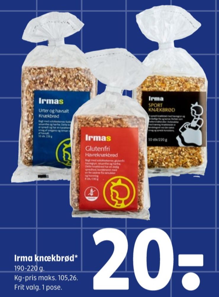 Irmas, Urter & Havsalt knækbrød