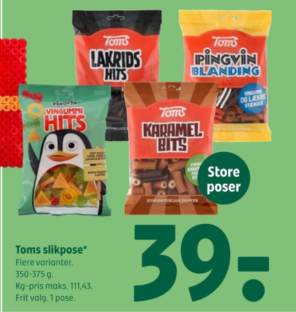 Toms LakridsHits, Slikposer