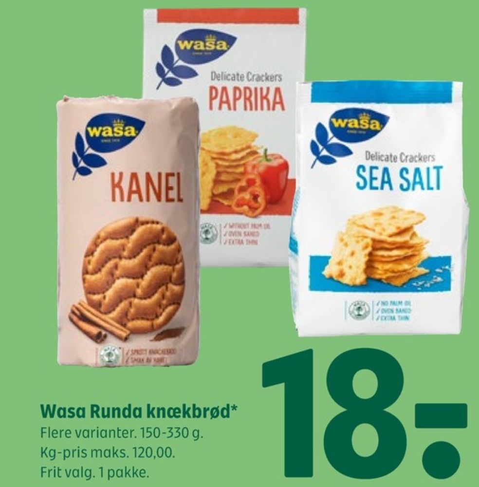 Wasa, Kanel knækbrød